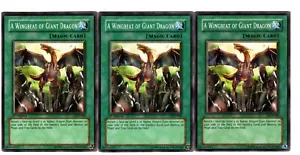 Yugioh- 3X A Wingbeat of Giant Dragon - Comune - Illimitato - LOD-044 - Quasi nuovo - Foto 1 di 1