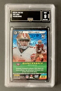 2021 Panini NFL Five 49ers Trey Lance RC Rookie Swirl-o-Rama SP Parallel GMA 9 - Picture 1 of 2