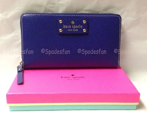 Billetera Kate Spade WLRU1153B Wellesley Neda Acordeón con Cremallera ARÁNDANOS JAM ¡Rara! - Imagen 1 de 7