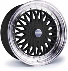 Alloy Wheels 17" Dare Dr-rs Black Polished Lip For Fiat 500 Abarth 08-15