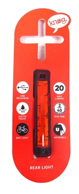 Knog Plus Rear Black USB Rechargeable LED  - Image 1 of 2