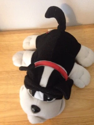 RARO 2000 VINTAGE BLANCO Y NEGRO PP JAKKS PACIFIC POUND CACHORROS PELUCHE FIGURA Foto 1 de 4