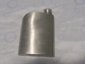 Heavy Duty Vintage Siam Pewter Flask - Picture 1 of 6
