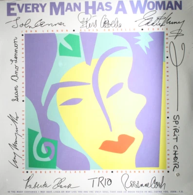 JOHN LENNON ELVIS COSTELLO Every Man Has A Woman - NEW SEALED 1984 LP Rock Pop - Image 1 of 2