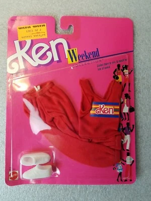 Conjunto de Barbie genuino vintage 1988 Ken Weekend Collection ropa deportiva *LEER* Foto 1 de 4