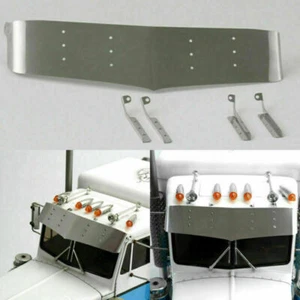 For Tamiya RC 1/14 King Hauler Tractor Parts LESU Aluminum Metal Sun Visor Plate - Picture 1 of 6