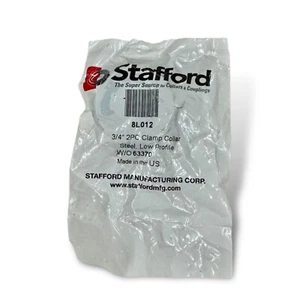 Lot of 3 Stafford 8L012 2-Piece Steel Clamp Collar 3/4" Bore - Picture 1 of 2