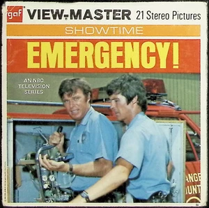 Emergency! 1973 NBC TV Show 3d View-Master 3 Reel Packet - 21 Full Color Images - Picture 1 of 3
