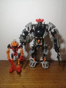 figurine Lego 8534 Bionicle Tahu et 8557 Exo armure Toa mask collector - Imagen 1 de 5
