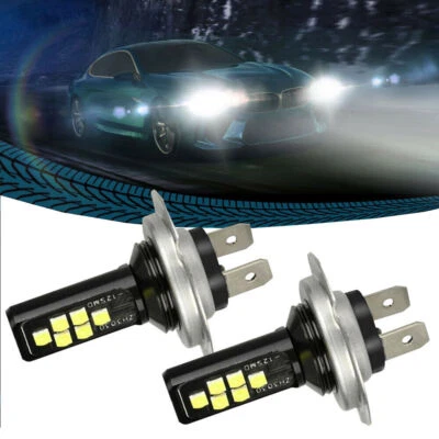 Car H7 LED Light Headlight Lamp Bulbs High Low Beam 240W 6000K Kits Accessories  - Image 1 of 4