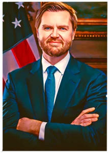 JD VANCE * Custom ACEO * INAUGURATION 2025 * Art Card * ATC - Picture 1 of 2