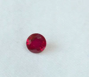 Madagascar Ruby Loose Average High Low .40CT 5MM RD Red Gemstone VTG Read - Picture 1 of 9