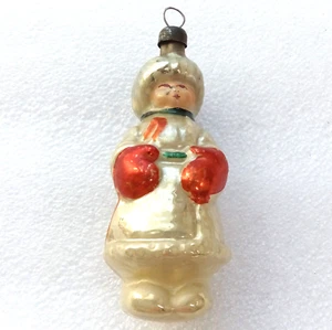 Old Antique Vintage Glass Christmas Ornament Xmas Tree Decoration Shepherd Boy - Picture 1 of 6