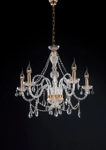 Klassischer Kristallleuchter Swarovski 5 Lichter LGT Maria Teresa SP5 - Bild 1 von 1