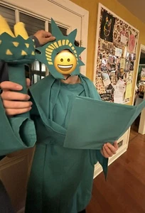 Statue of Liberty Costume Kids Patriotic July 4th Halloween handmade Custom Kids - Picture 1 of 4