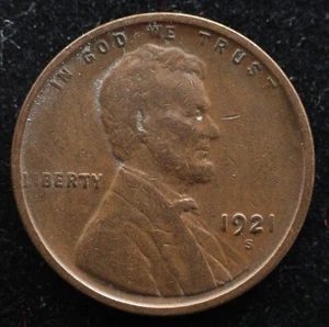 KAPPYSCOINS G5440 1921S ABOUT EF XF LINCOLN CENT - Picture 1 of 2