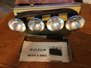 Vintage 50s Mayfair Multi-Lite 4-Bulb Light Bar Photography Movie Film - Picture 1 of 4