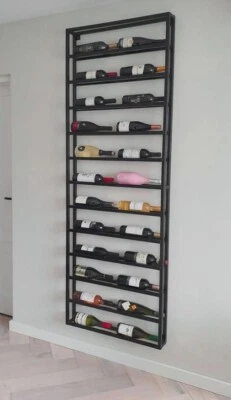 Portabottiglie vino a parete in ferro - Immagine 1 di 4