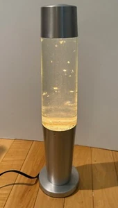 Silver Glitter Lite Lava Lamp 18” With Silver Glitter Model 46600 WORKS - Picture 1 of 9