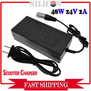 24V 2A New Scooter Battery Charger for eZip 4.0 400 500 750 900 Trailz Bike US - Picture 1 of 6