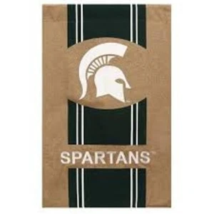 **OFFENE FLAGGE** NCAA Team Michigan State MSU 14B971 Sackleinen Gartenflagge 12,5” x 18” - Bild 1 von 1