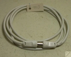 SAT-Antennenkabel ca. 1,5 m weiss TV Fernseh Radio Kabel Koaxial Antenne _p4 - Bild 1 von 2