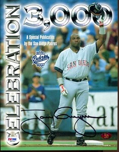 Tony Gwynn signed 8x10 3000 Hit Publication autographed auto PSA DNA - Picture 1 of 8