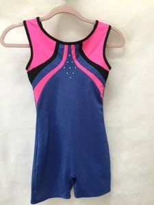 Vaso deportivo Danskin 10-12 L de una pieza rosa azul púrpura baile niñas - Imagen 1 de 8
