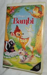 RARE Walt-Disneys Classic: Bambi, VHS Black Diamond Edition with Clam Shell Case - Picture 1 of 5