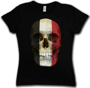 CLASSIC EGYPT SKULL FLAG WOMAN GIRLIE GIRL T-SHIRT - Biker MC Banner Shirt - Bild 1 von 2