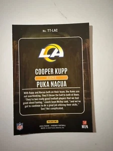 2024 Panini Phoenix - Treasured Tandems Cooper Kupp, Puka Nacua #TT-LAC - Bild 1 von 2
