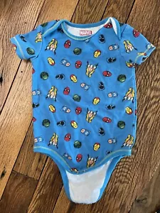 boys marvel short sleeve body suit Sz 24 mo super heros - Picture 1 of 2