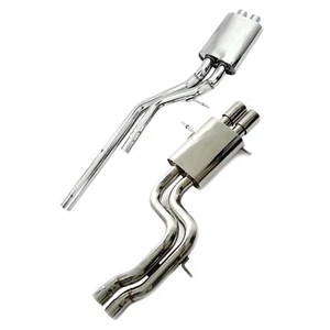 Edelstahl Auspuffanlage ab Kat komplett Audi A4 8D2 B5 S4 8D5 B5 Quattro 2.7 V6 - Bild 1 von 7
