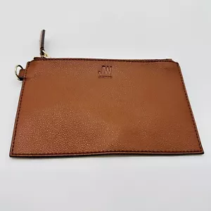 Jason Wu inserto piatto/borsa in pelle marrone con cerniera e supporto gancio - Foto 1 di 9