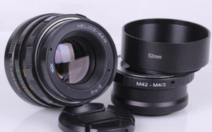Helios 44M 2/58 KMZ Anamorphic Cine mod Soviet lens M42 mount, Mikro 4/3 - Picture 1 of 22