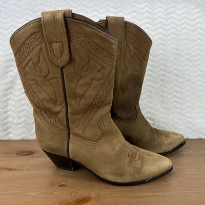 OAK TREE FARMS Mujer Vaquero Botas Vaqueras Marrón Cuero Envejecido Talla 8.5 Foto 1 de 4