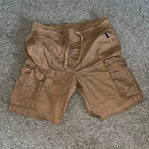Highland Originals Men's Size Large Black Cargo Shorts with Drawstring Pockets - Afbeelding 1 van 5