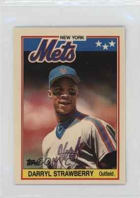1988 Topps United Kingdom Minis Tiffany Darryl Strawberry #76 - Image 1 of 2