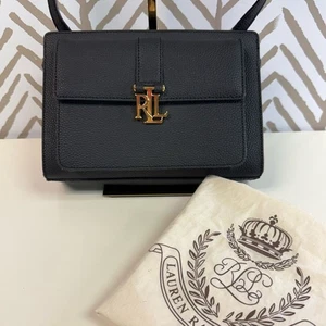 Lauren Ralph Lauren Black Carrington Crossbody Bag - Picture 1 of 9
