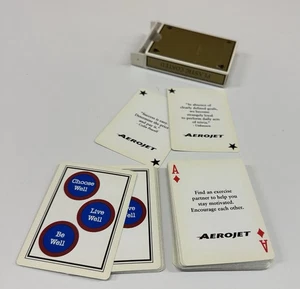 Mazzo di carte da gioco AEROJET Gemaco Poker USA scegli Live Be Well Vintage Arkansas - Foto 1 di 8