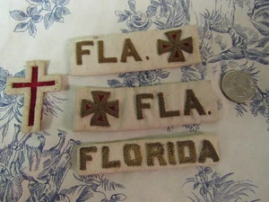 Lot of Vtg. Knights of Columbus Florida Bullion Insignia Patches - Picture 1 of 12