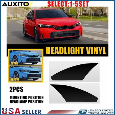 Película de tinte precortada para faros antiniebla Honda Civic 2022-2025 vinilo humo 2-10X Foto 1 de 4