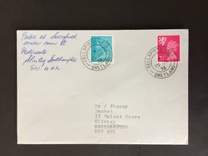 GB 1973 SELLAFIRTH YELL SHETLAND POSTMARKS ON COVER TO SOUTHAMPTON - Bild 1 von 2