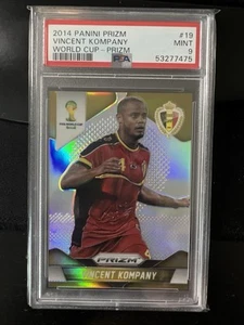 Copa Mundial Panini Prizm 2014 plata Prizm Vincent Kompany #19 PSA 9 AN - Imagen 1 de 1