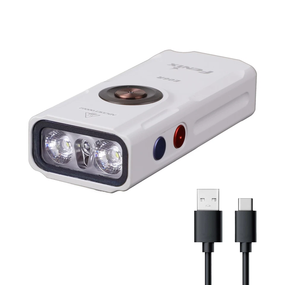 Linterna recargable Fenix E06R 700 lúmenes USB-C con luz UV y láser rojo - PL Foto 1 de 4