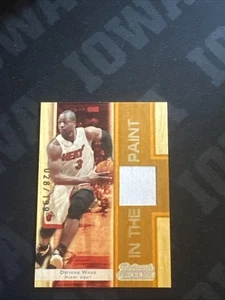 2007 SP #/199 ALL STAR GAME WORN DWYANE WADE RELIC IN THE PAINT BASKETBALL CARD - Picture 1 of 3