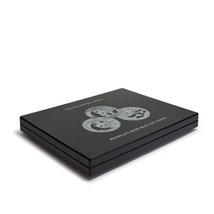 Estuche madera monedas PANDA Leuchtturm en capsulas originales-- *LuzDeFaro - Foto 1 di 2