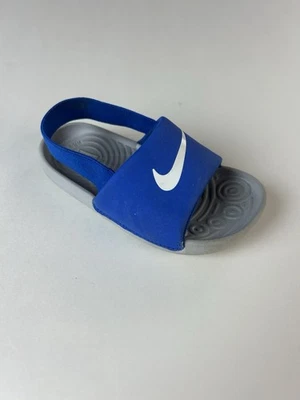 Sandalias Nike Kawa Slide Logo Niño Pequeño Talla 7C BV1094-400 Azul Foto 1 de 4