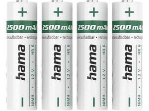 Pilas AA recargables - Hama NiMH, 1.2 V, 4 unidades - Imagen 1 de 1