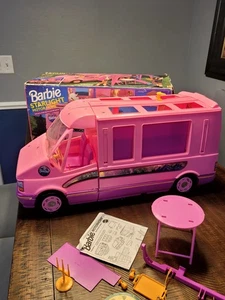 Autocaravana Barbie Starlight 1993 vintage con accesorios e instrucciones caja original - Imagen 1 de 24